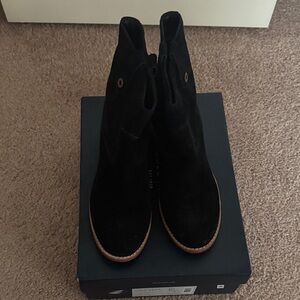 Cole Haan Black Suede Zillie Bootie Black suede boots EUC